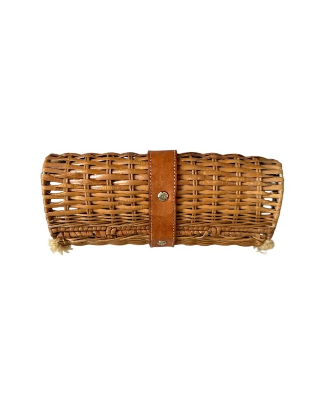 KATE SPADE Vintage Wicker Straw Handbag Clutch - Picture 8 of 12